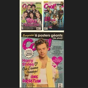 LOT of 3 ONE DIRECTION Cool magazine Harry Styles Zayn Malik Liam Payne